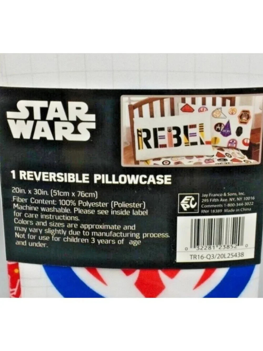 Star Wars Reversible Pillowcase 20x30